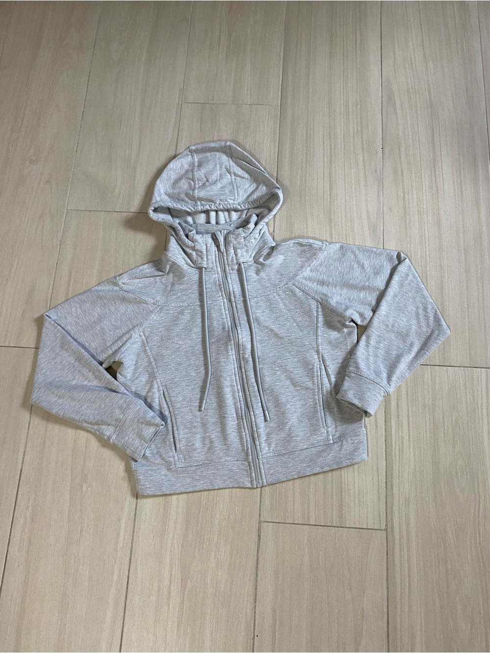 Yogalicious Light Gray  Zip Hoodie